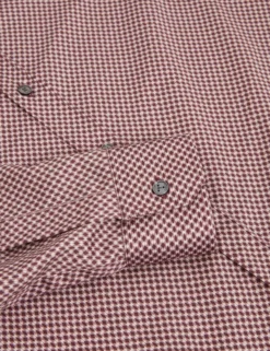 Slim Fit Micro Geometric Print Shirt