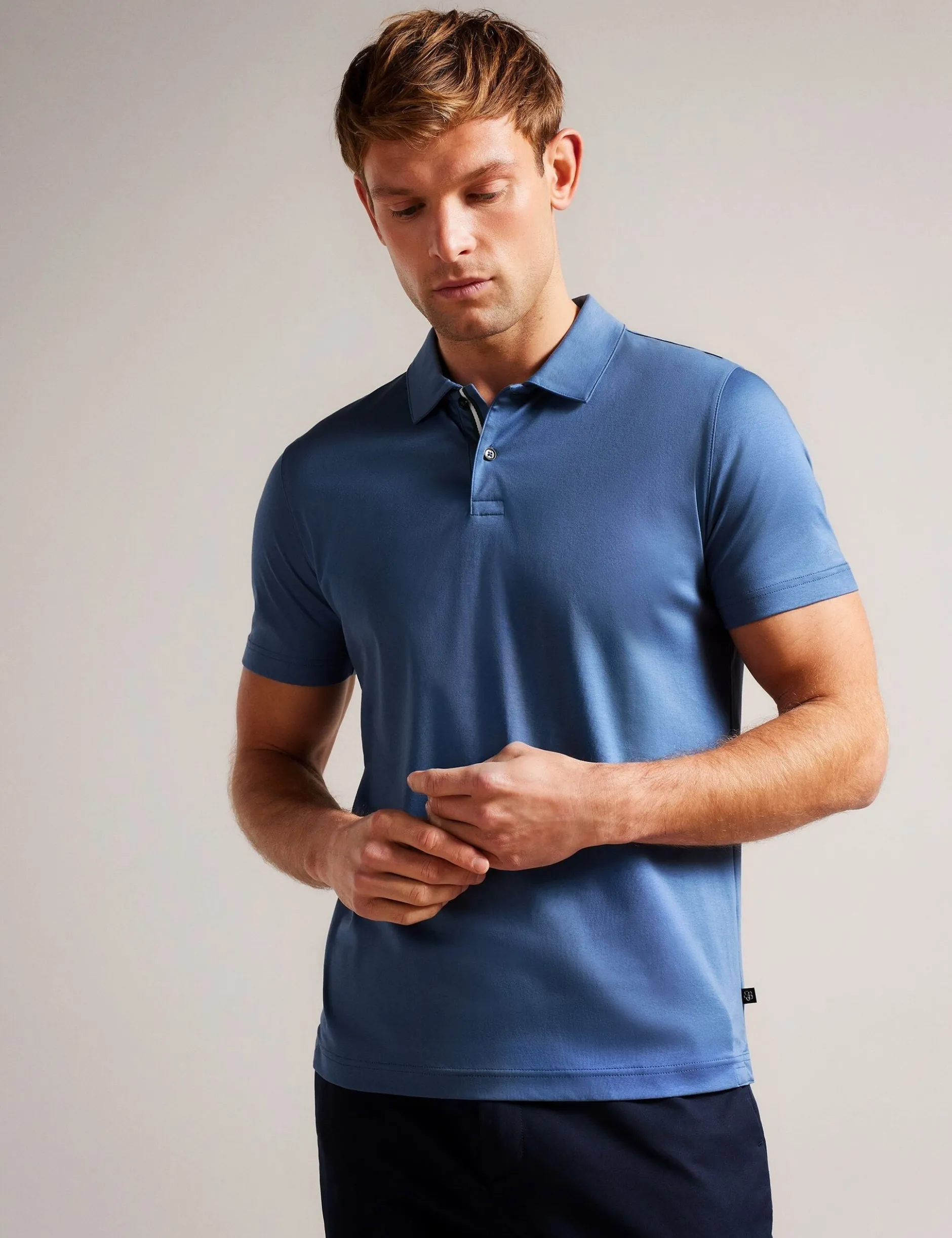 Slim Fit Pure Cotton Polo Shirt