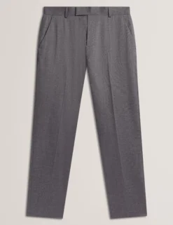 Slim Fit Stretch Cotton Twill Smart Pants
