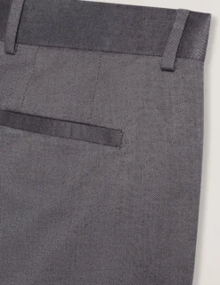 Slim Fit Stretch Cotton Twill Smart Pants