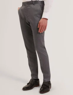 Slim Fit Stretch Cotton Twill Smart Pants