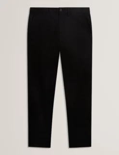 Slim Fit Textured Cotton Blend Chinos