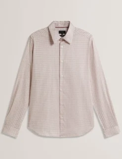 Slim Geo Striped Long Sleeve Shirt