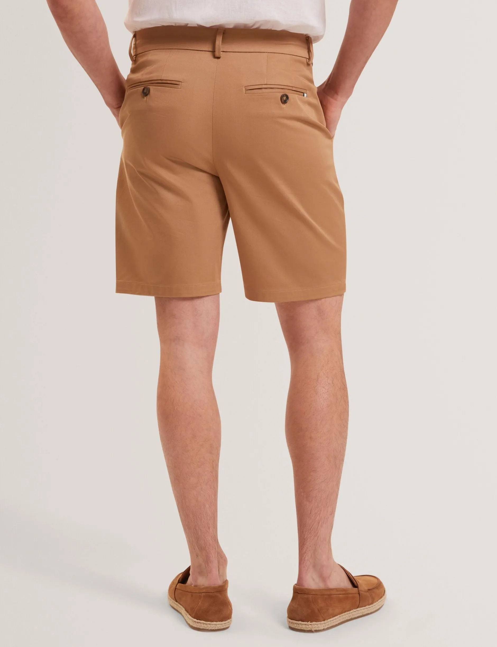 Slim Leg Stretch Cotton Chino Shorts