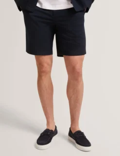 Slim Textured Chino Shorts