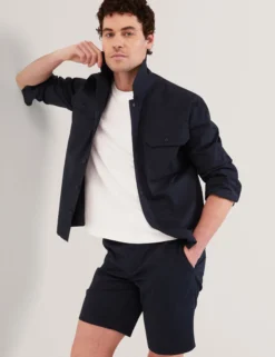Slim Textured Chino Shorts