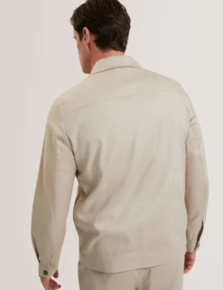Smart Woven Cotton Harrington Jacket