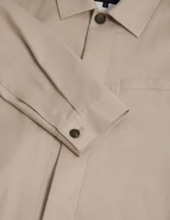 Smart Woven Cotton Harrington Jacket