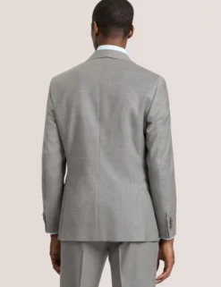 Soft Check Modern Fit Wool Suit Jacket