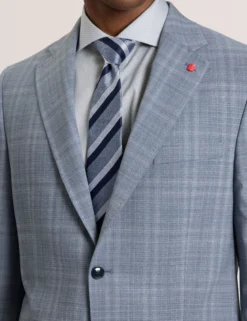 Soft Check Modern Fit Wool Suit Jacket