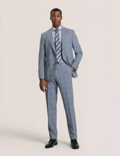 Soft Check Modern Fit Wool Suit Jacket