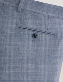 Soft Check Wool Modern Fit Suit Pants