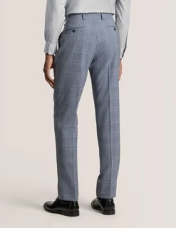 Soft Check Wool Modern Fit Suit Pants
