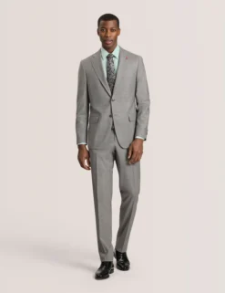 Soft Check Wool Modern Fit Suit Pants