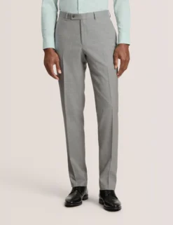 Soft Check Wool Modern Fit Suit Pants