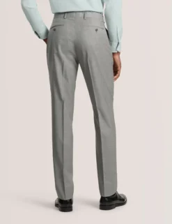 Soft Check Wool Modern Fit Suit Pants