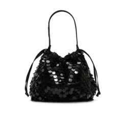 Soft Pouch Embellished Bucket Bag