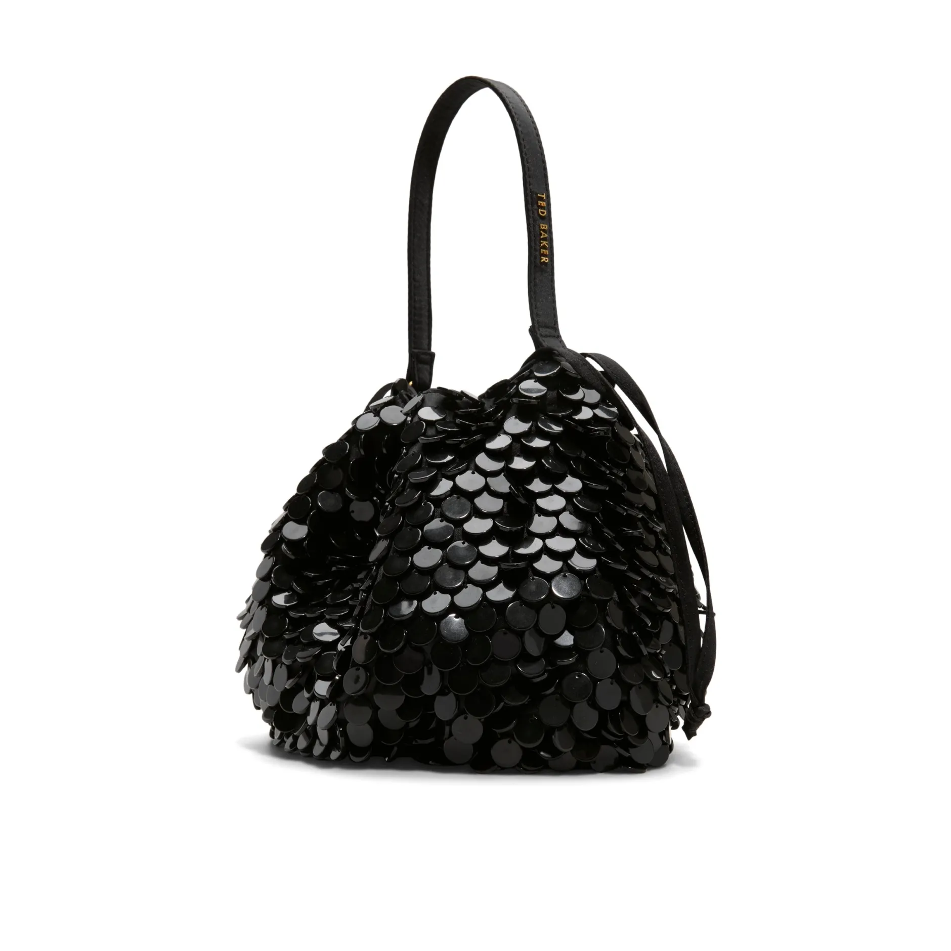 Soft Pouch Embellished Bucket Bag