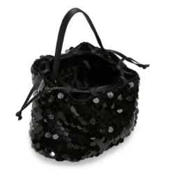 Soft Pouch Embellished Bucket Bag
