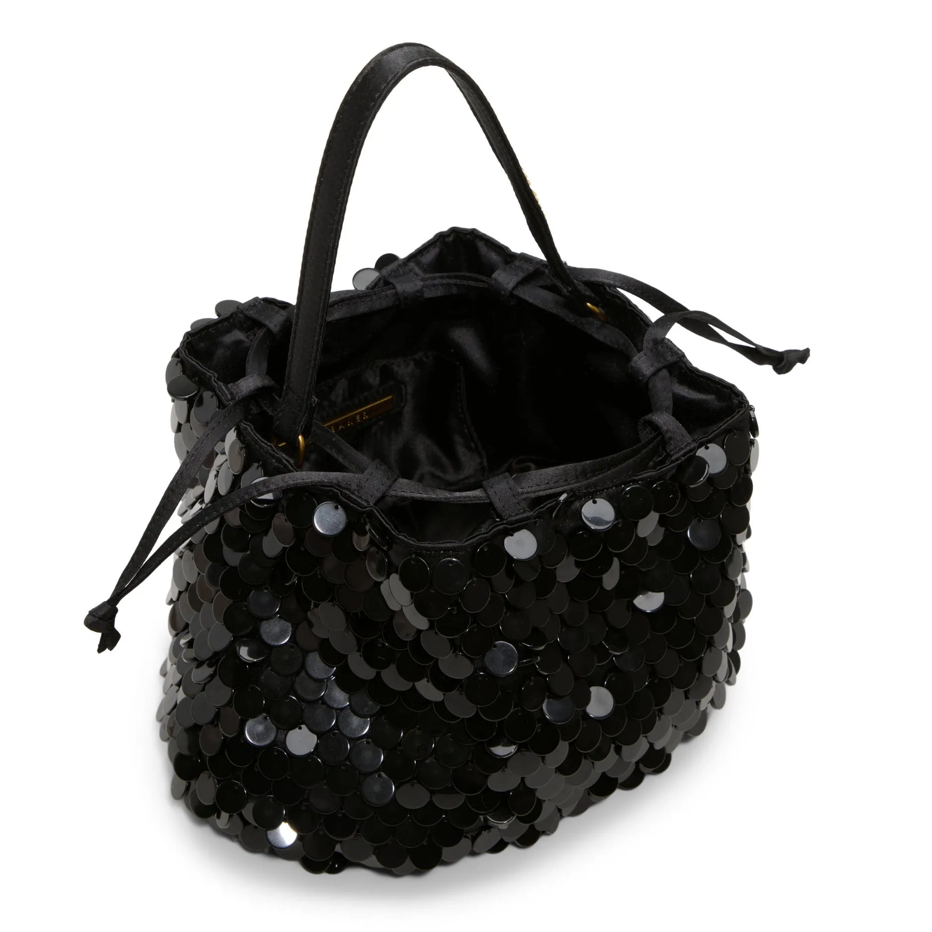 Soft Pouch Embellished Bucket Bag