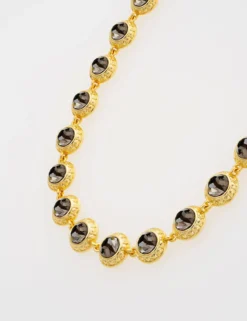 Solitaire Sparkle Crystal Chain Necklace