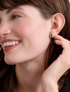 Solitaire Sparkle Crystal Stud Earrings