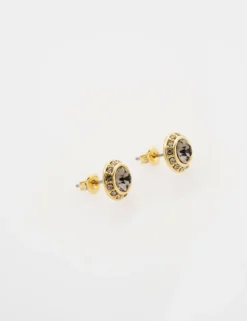 Solitaire Sparkle Crystal Stud Earrings