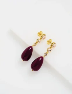 Statement Pendant Crystal Drop Earrings