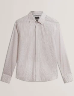 Striped Cotton Long Sleeve Shirt