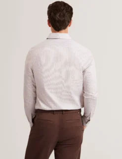 Striped Cotton Long Sleeve Shirt