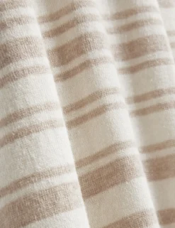 Striped Linen Blend Knitted T-Shirt