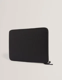 Striped Woven Leather 13-Inch Laptop Sleeve