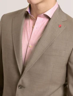Subtle Check Modern Fit Wool Suit Jacket