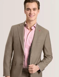 Subtle Check Modern Fit Wool Suit Jacket