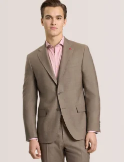 Subtle Check Modern Fit Wool Suit Jacket