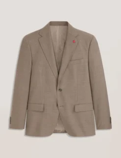 Subtle Check Modern Fit Wool Suit Jacket