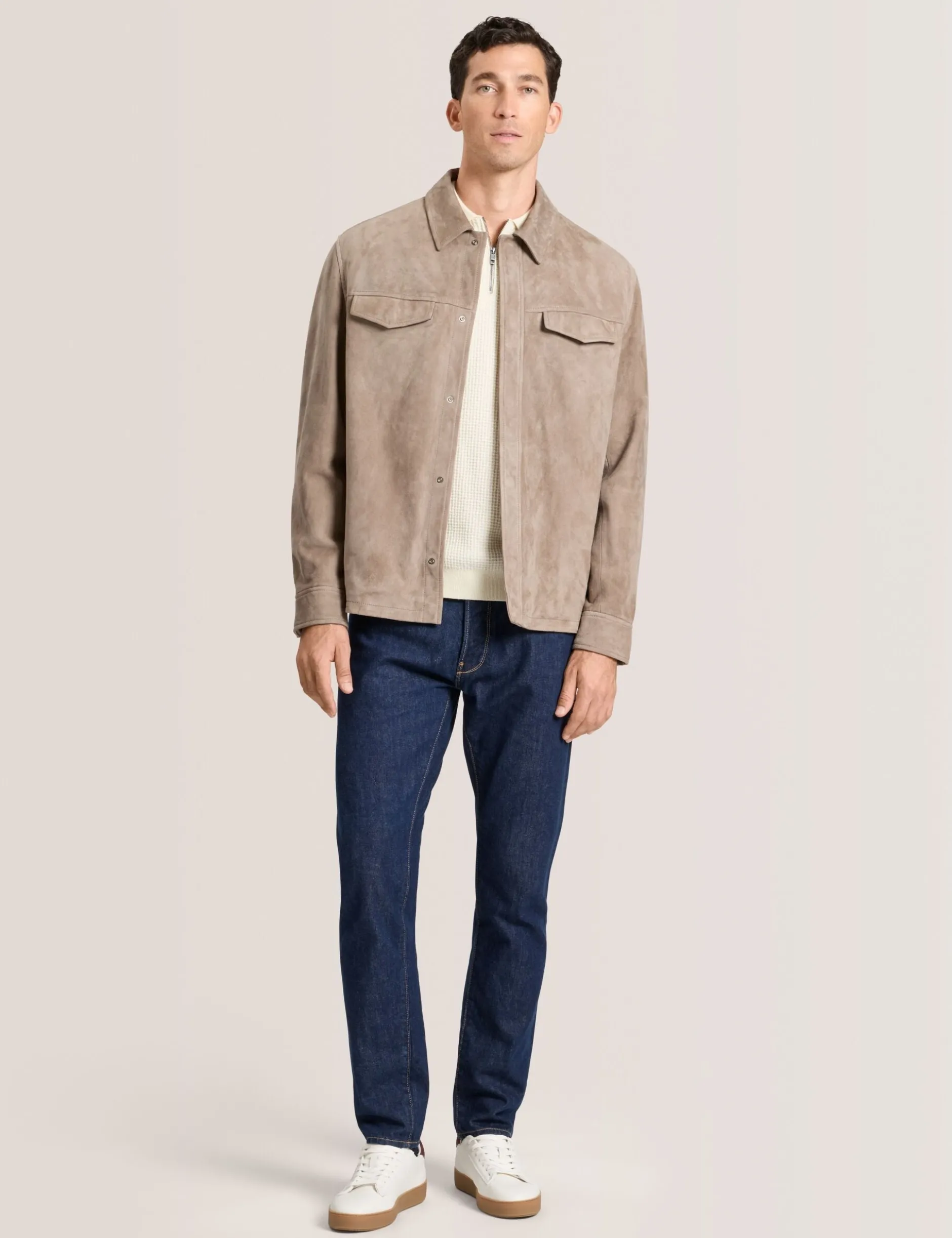 Suede Shirt Jacket