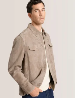 Suede Shirt Jacket