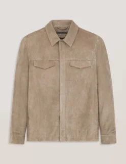 Suede Shirt Jacket