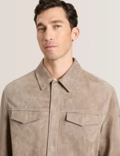 Suede Shirt Jacket