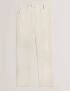 Tailored Linen Blend Slim Fit Pants