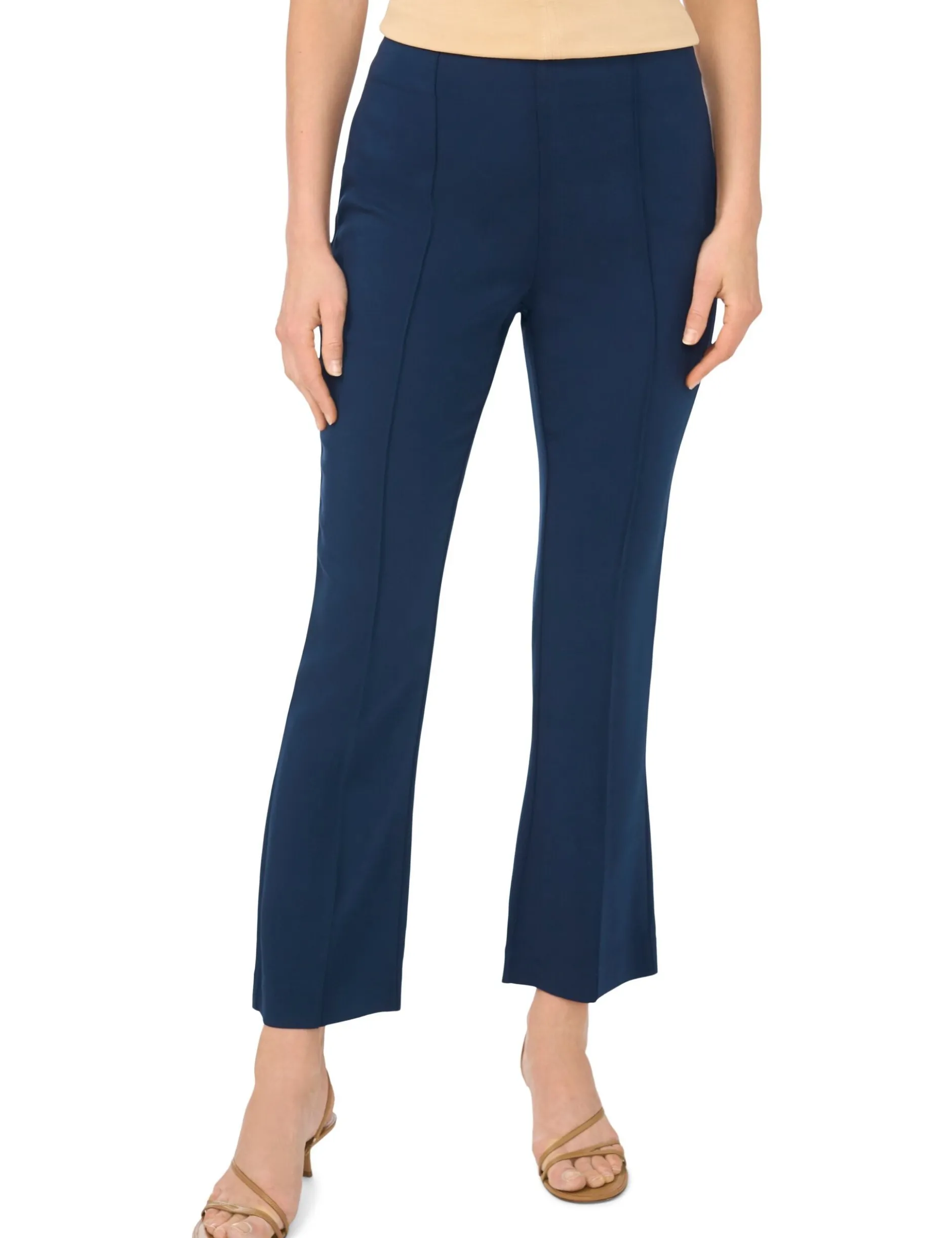Tailored Pintuck Straight Leg Trousers