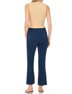 Tailored Pintuck Straight Leg Trousers