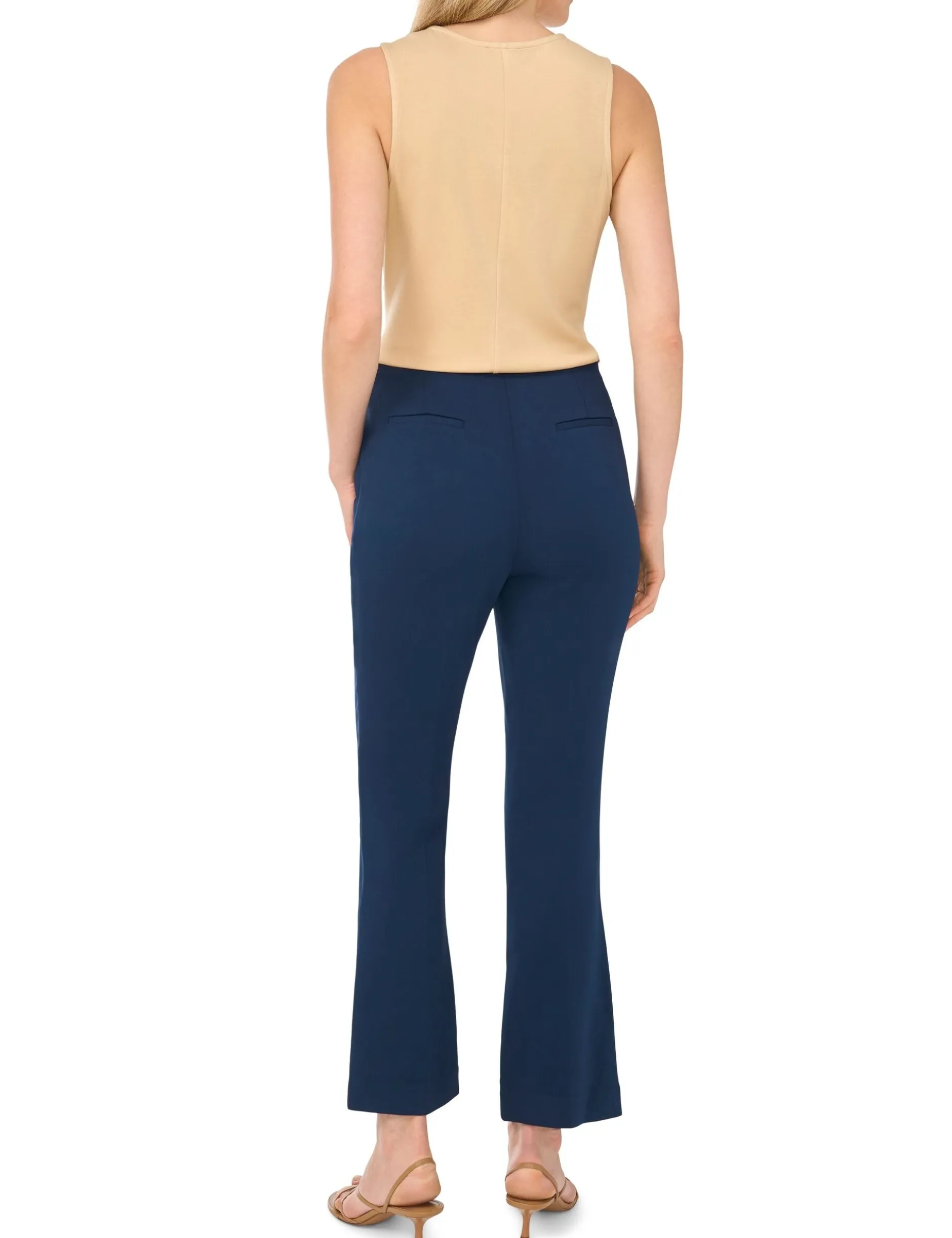 Tailored Pintuck Straight Leg Trousers