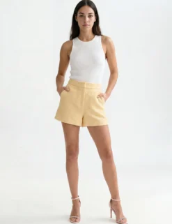 Tailored Woven Straight Leg Shorts