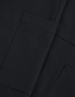 Tapered Leg Cotton Stretch Twill Pants