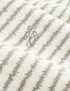 Textural Stripe Crew Neck Cotton T-Shirt