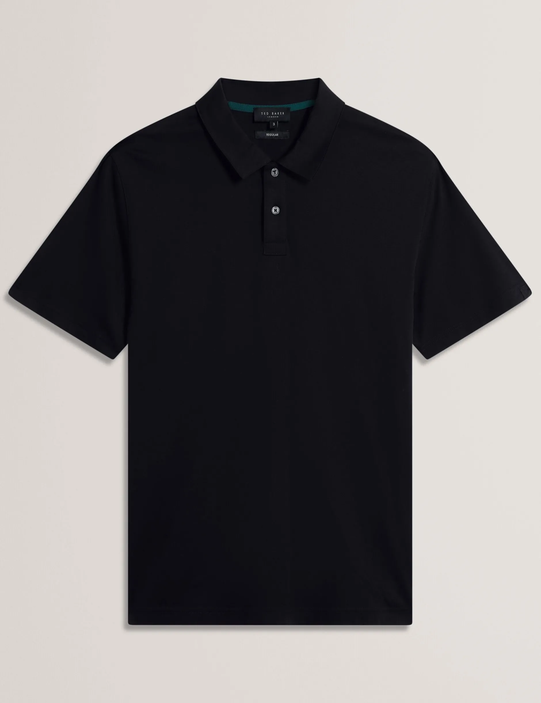Textured Knit Button-Through Polo Shirt