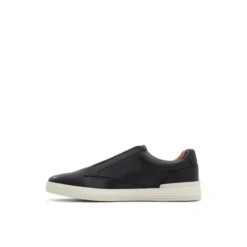 Textured Leather Slip On Sneakers