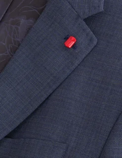 Textured Modern Fit Wool Suit Jacket